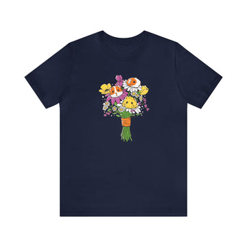 T-Shirt ADULT - Piggy Flowers