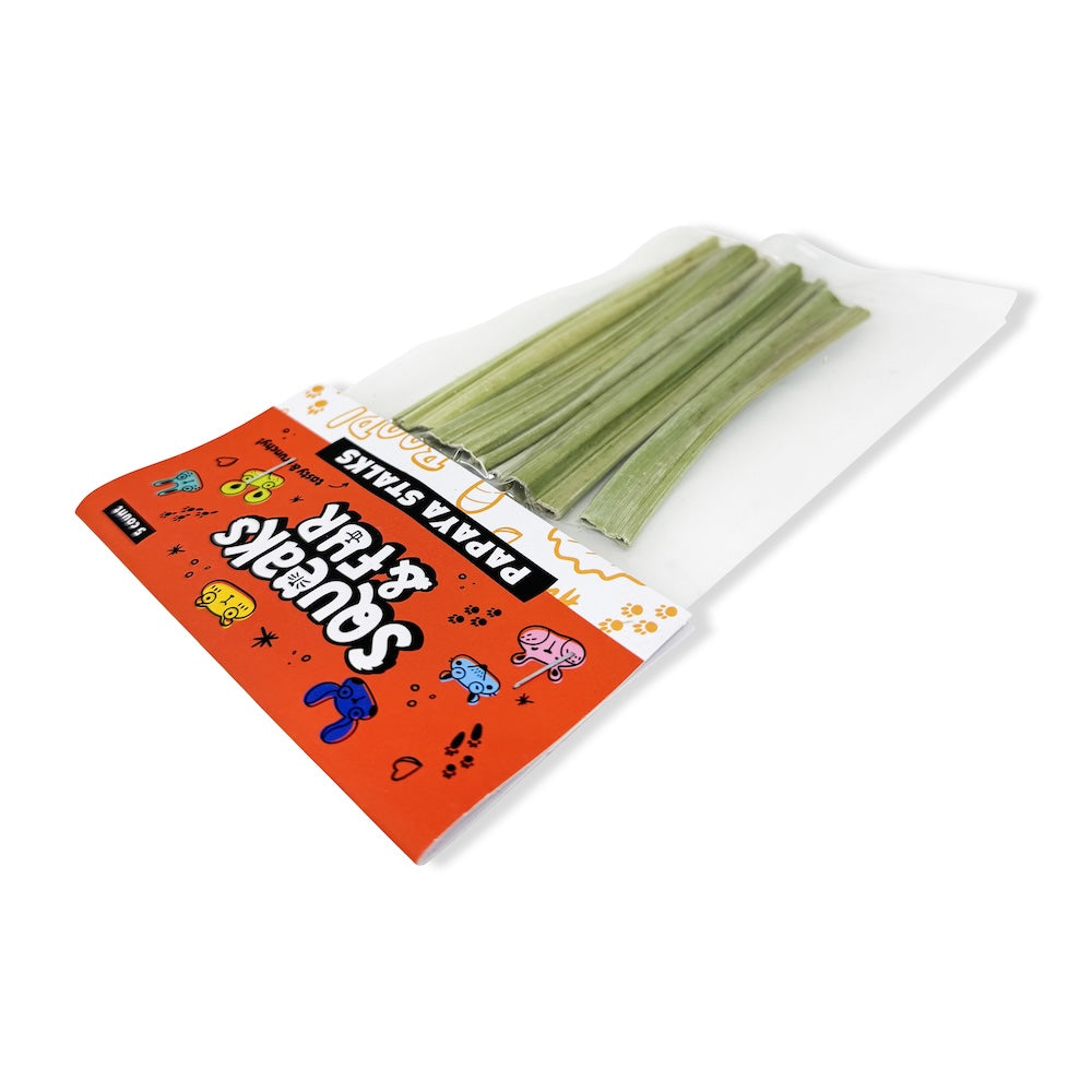 Papaya Stalks 5pk - Squeaks & Fur