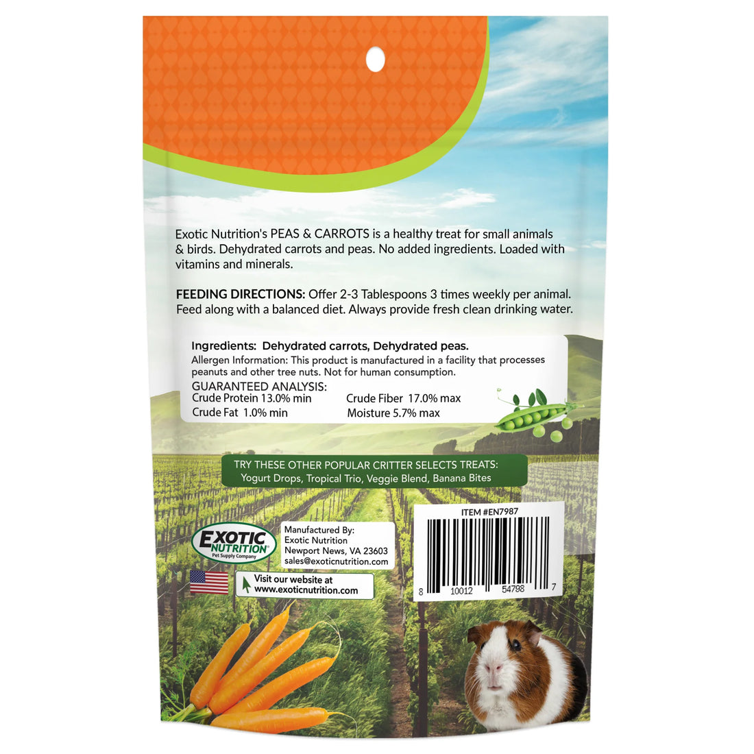 Stunning Peas And Carrots Guinea Pig Treat image
