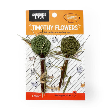 Timothy Flowers 2 pack - Squeaks & Fur